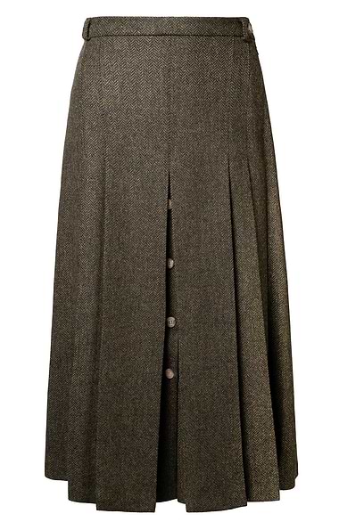 Ladies Tweed Horn Button Skirt