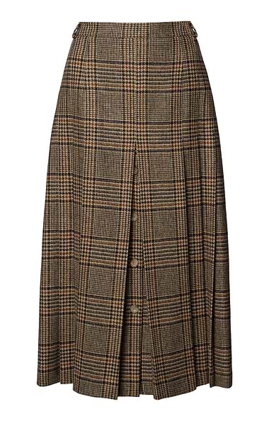 Ladies Tweed Horn Button Skirt