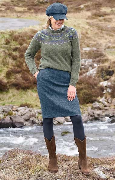 Ladies Classic Tweed Skirt