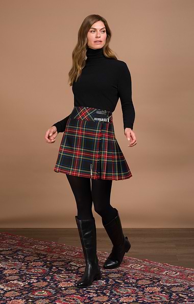 Ladies Plaid Short Kilt