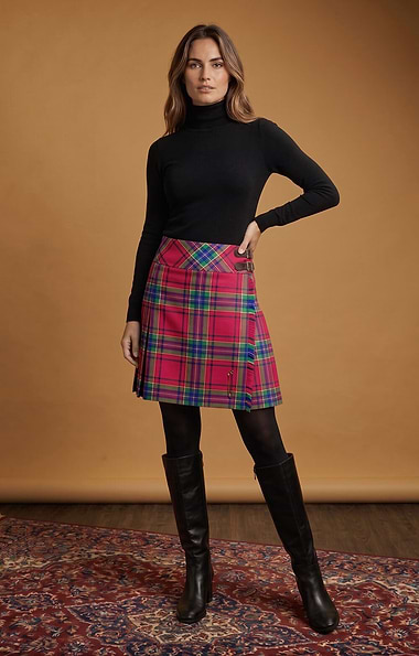Ladies Plaid Short Kilt