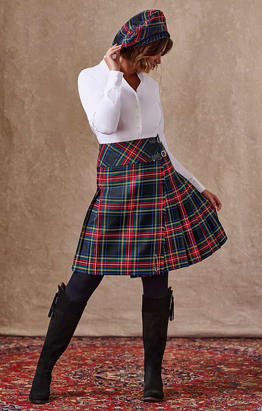 Ladies Classic Plaid Kilt