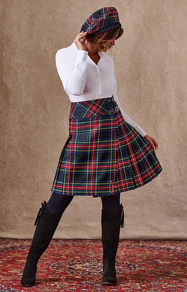Ladies Classic Plaid Kilt