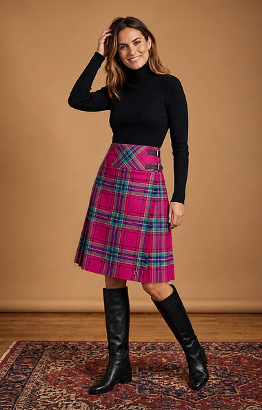 Ladies Classic Plaid Kilt