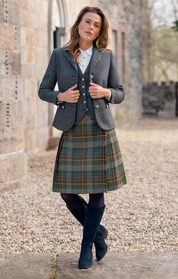 Ladies Classic Plaid Kilt