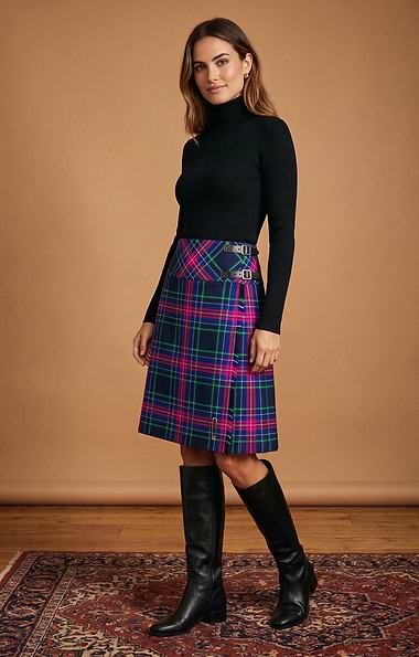 Ladies Classic Plaid Kilt