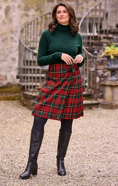 Ladies Classic Plaid Kilt