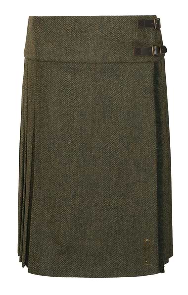 Ladies Long Tweed Kilt
