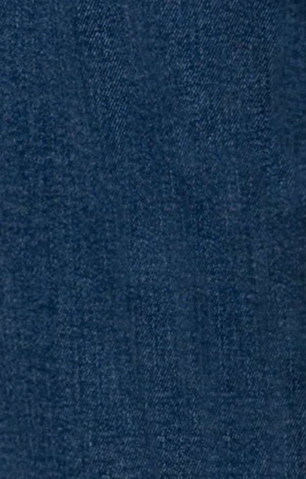 Ladies Button Through Stretch Denim Skirt