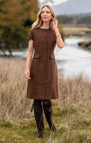 Ladies Tweed Shift Dress