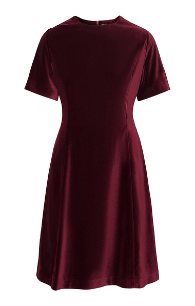Ladies Velvet Swing Dress