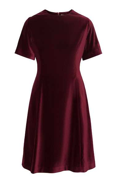 Ladies Velvet Swing Dress