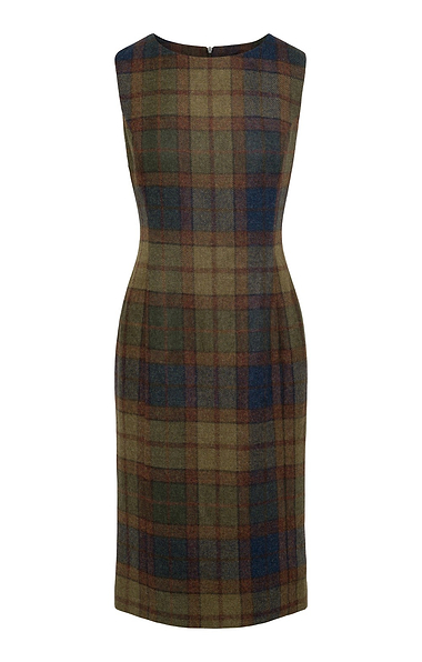 Ladies Tweed Sleeveless Shift Dress