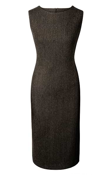 Ladies Tweed Sleeveless Shift Dress