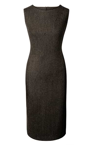 Ladies Tweed Sleeveless Shift Dress