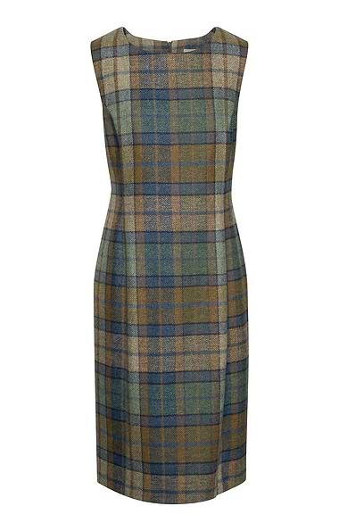 Ladies Tweed Sleeveless Shift Dress