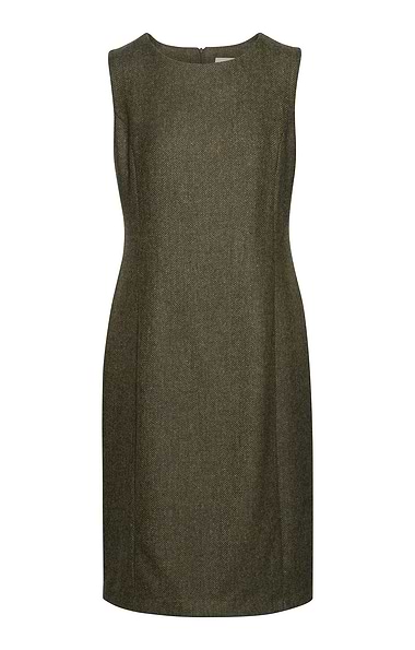 Ladies Tweed Sleeveless Shift Dress