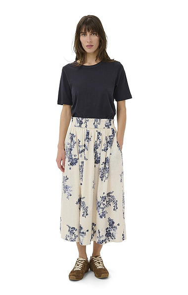 Ladies Part Two Amaia Print Cotton Maxi Skirt