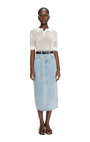 Ladies Grace & Mila Varenne Denim Skirt