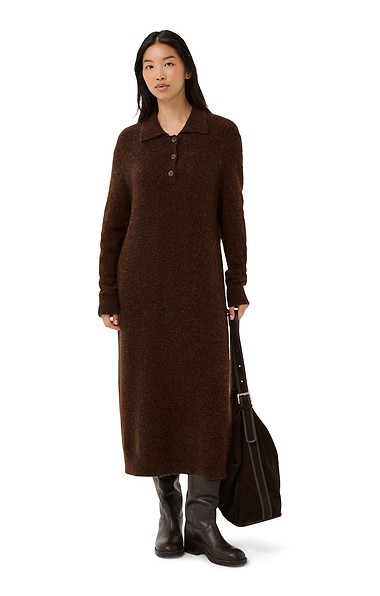 Ladies Part Two Chilie Alpaca Midi Dress
