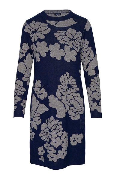 Ladies Pure Cotton Knit Floral Print Dress