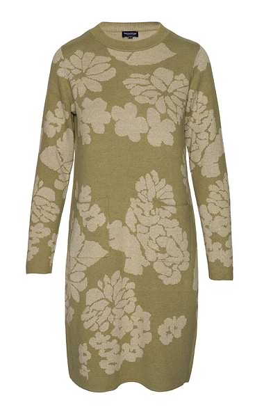 Ladies Pure Cotton Knit Floral Print Dress