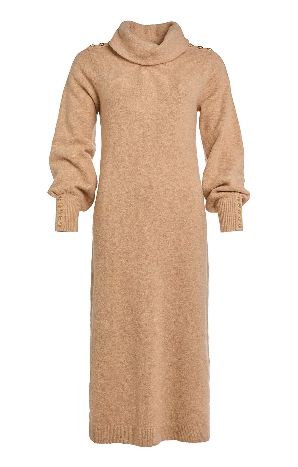 Ladies Holland Cooper Berkeley Roll Neck Knitted Dress, Brown - House of  Bruar