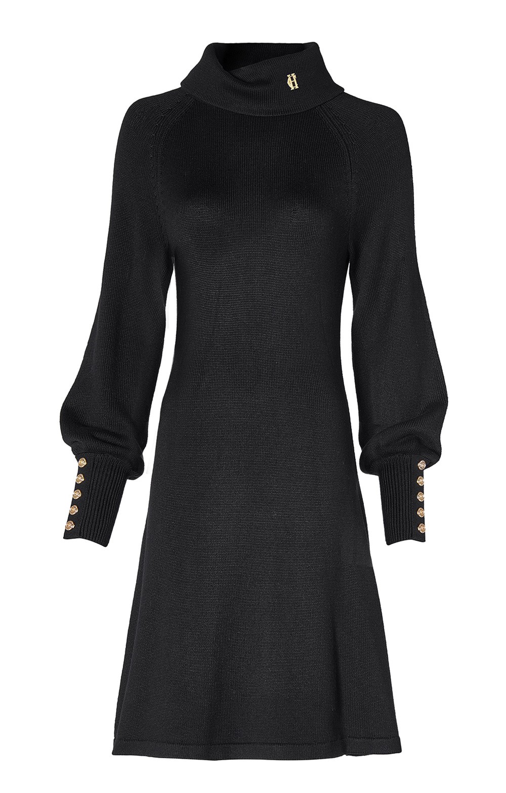 Ladies Holland Cooper Chamonix Fit & Flare Knitted Dress, Black - House of  Bruar
