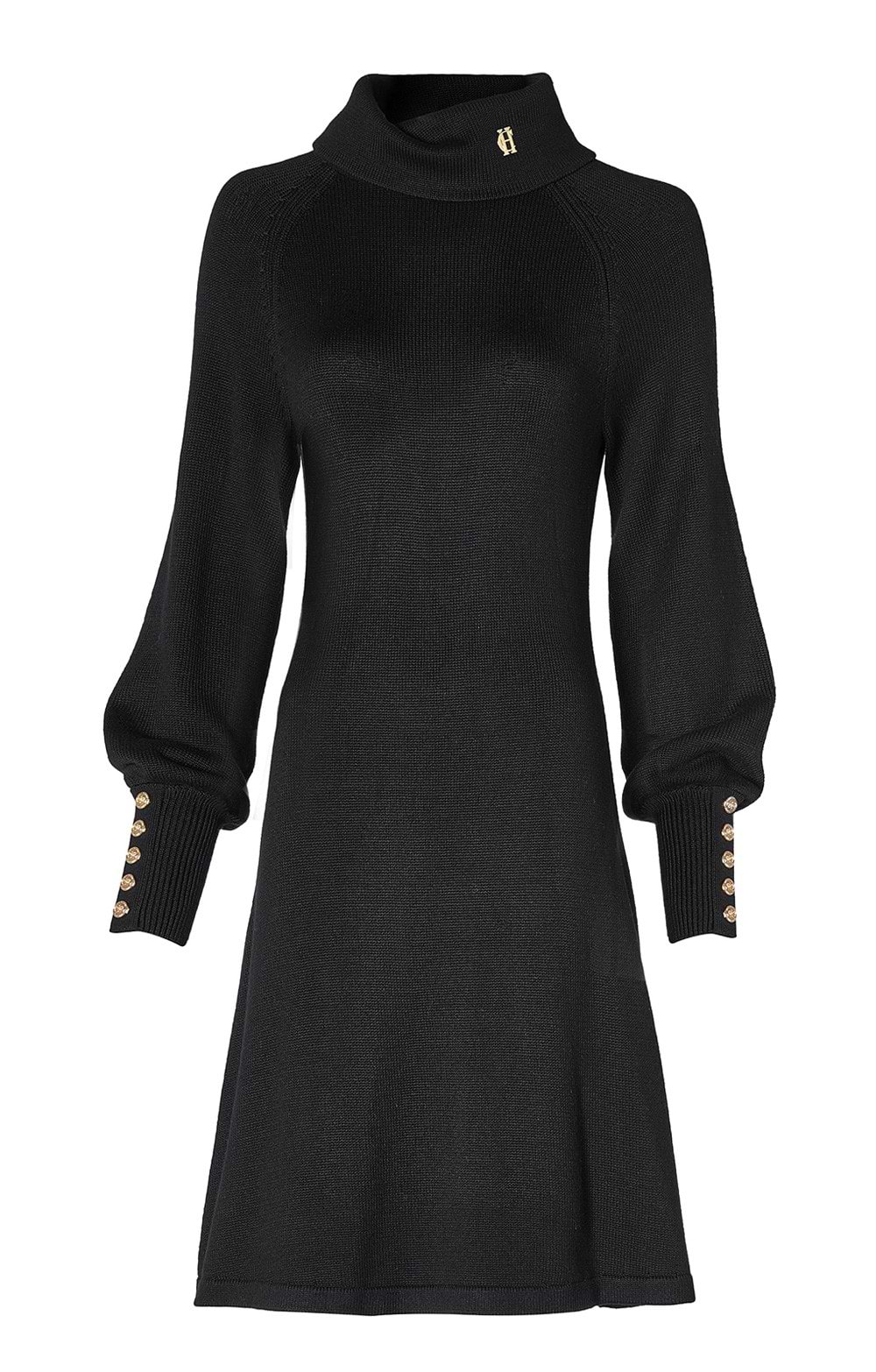 Ladies Holland Cooper Chamonix Fit & Flare Knitted Dress, Black - House of Bruar Ladies Holland Cooper Chamonix Fit & Flare Knitted Dress, Black - House of Bruar