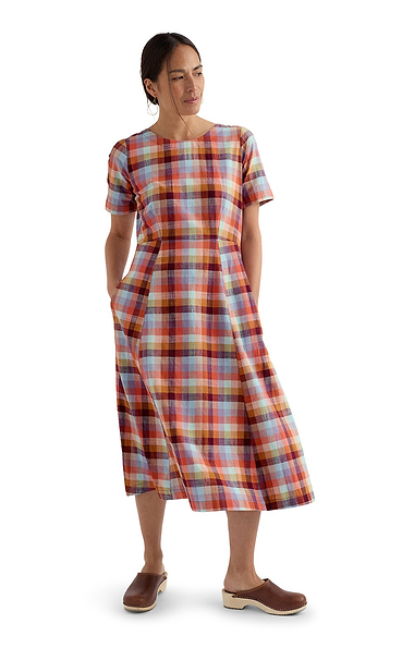 Ladies Seasalt Fox Path Printed Chambray Midi Dress