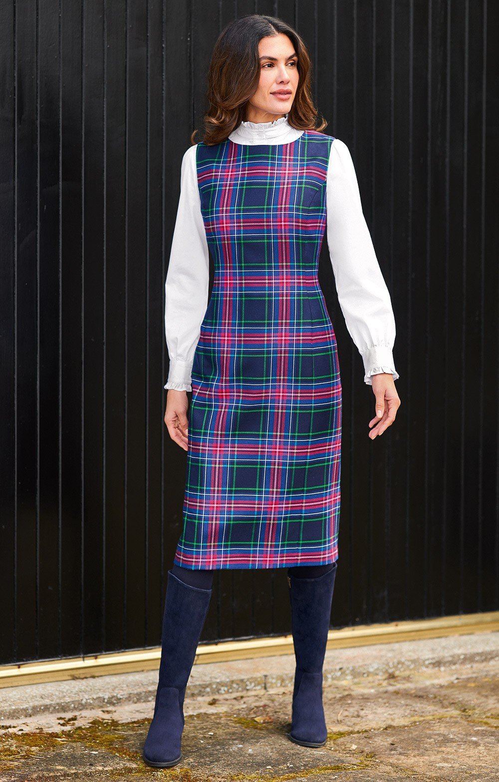 Ladies British Tweed Shift Dress House of Bruar