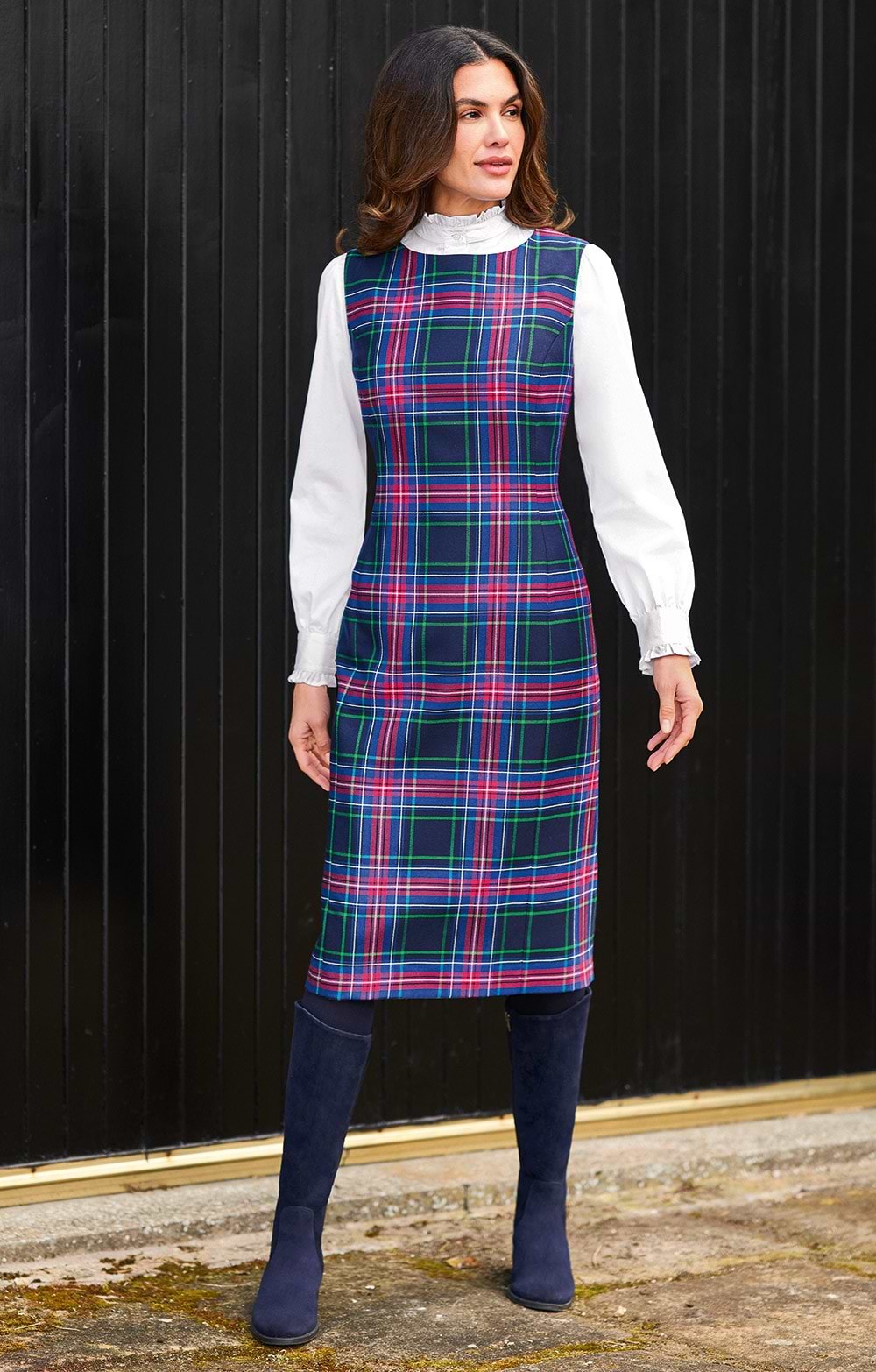 Ladies British Tweed Shift Dress House of Bruar