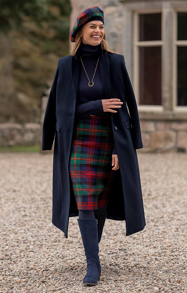 Ladies Tailored Tartan Skirt