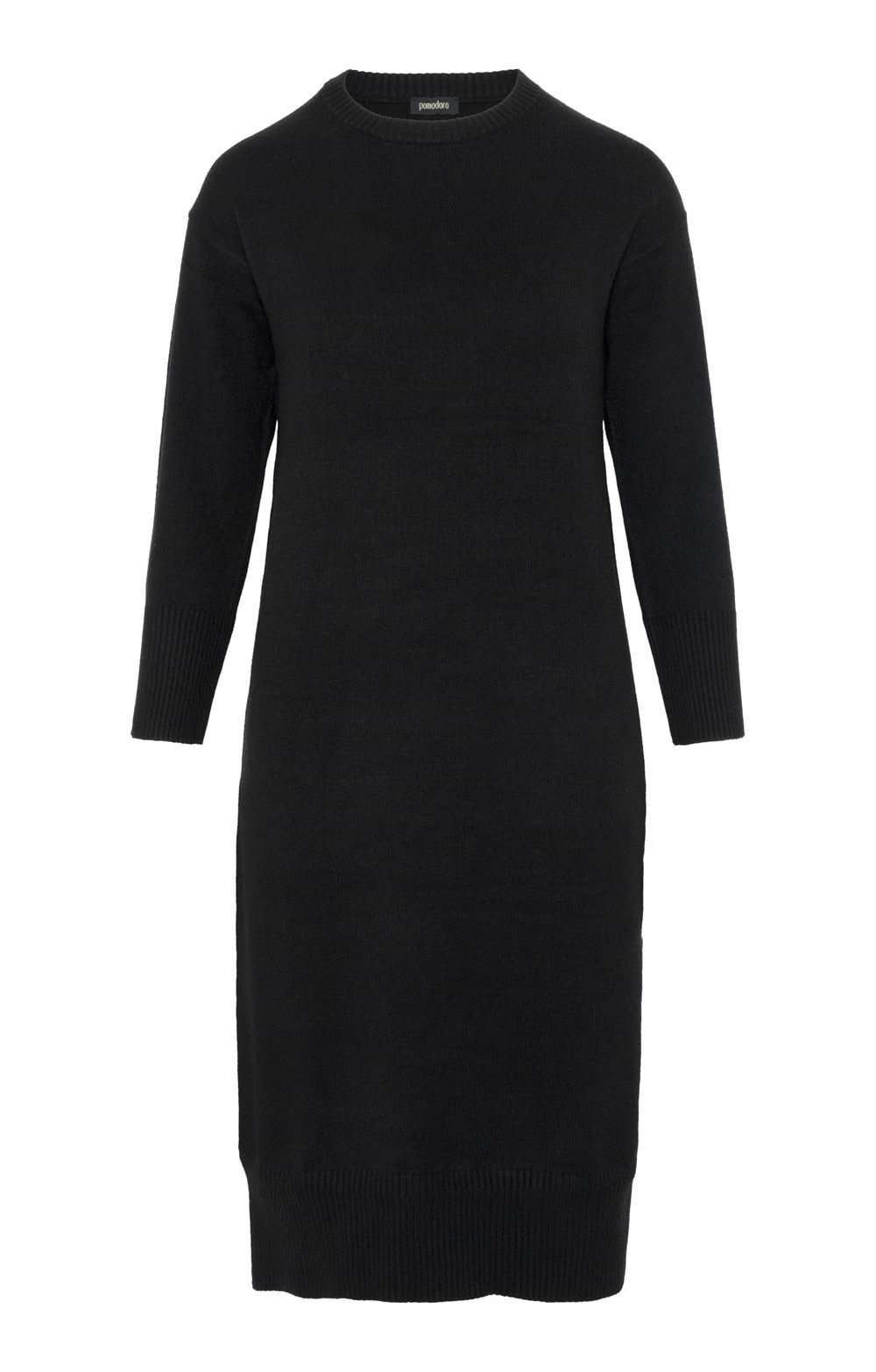 Ladies Pomodoro Midi Jumper Dress, Black - House of Bruar