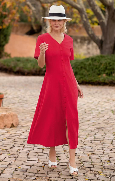 Ladies Red Shirt Dresses | House of Bruar Ladies Red Shirt Dresses | House of Bruar