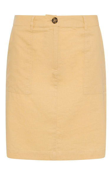 Ladies Linen Blend Short Skirt