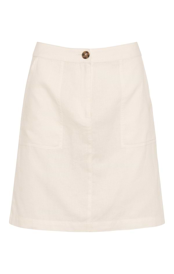 Ladies Linen Blend Short Skirt