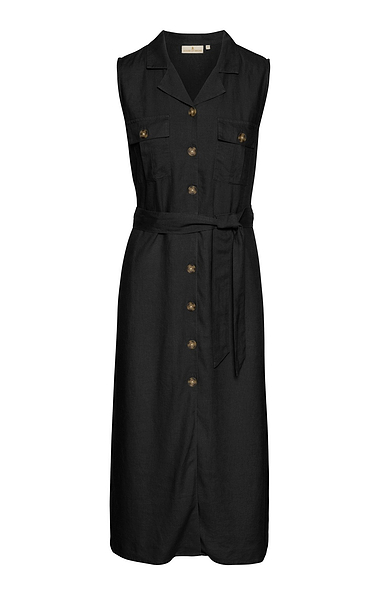 Ladies Linen Blend Safari Dress