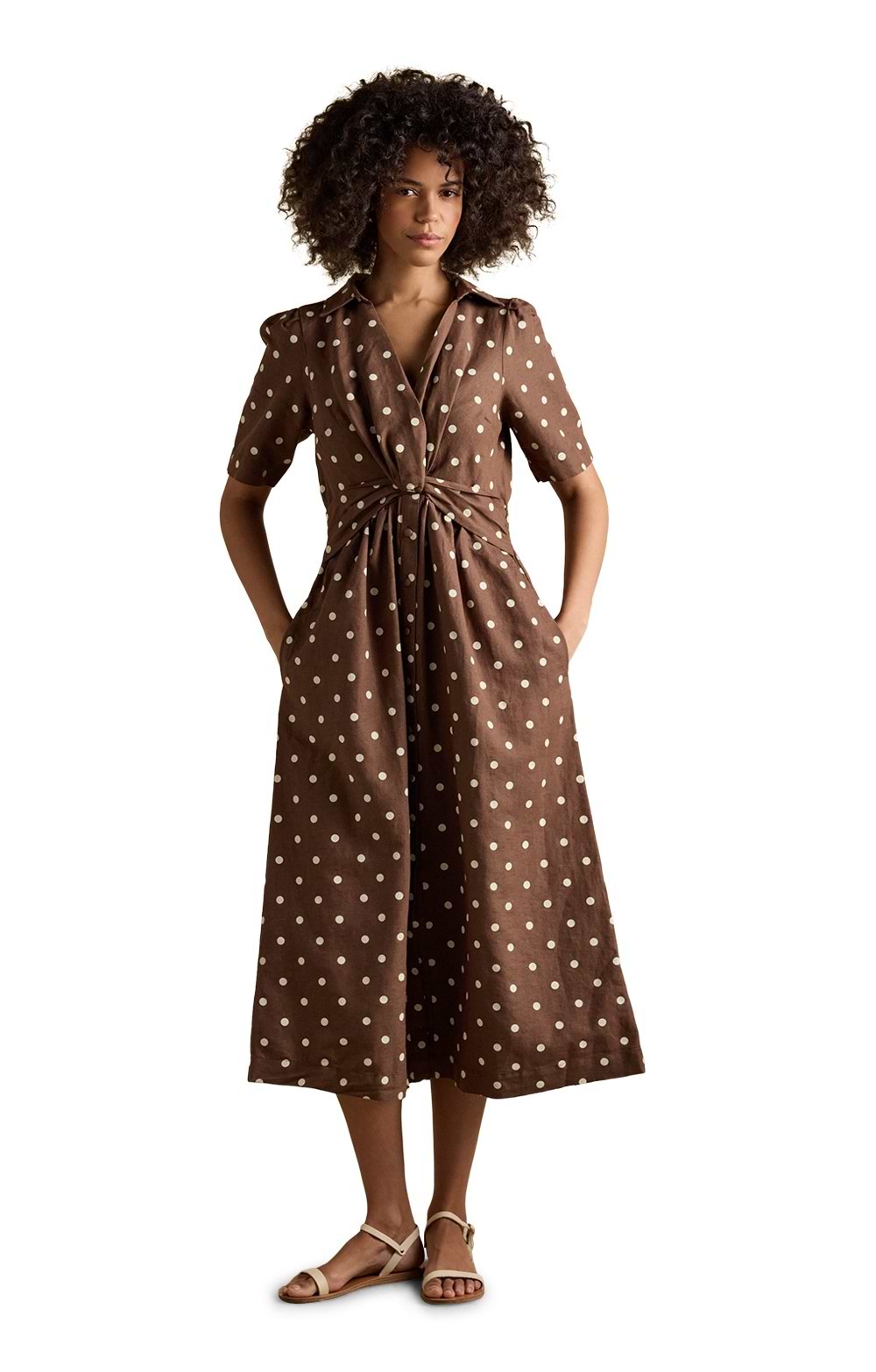 Ladies Joules Marina Cotton Linen Dress - House of Bruar Ladies Joules Marina Cotton Linen Dress - House of Bruar