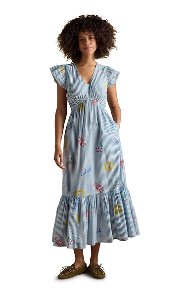 Ladies Joules Winnie Cotton Maxi Dress