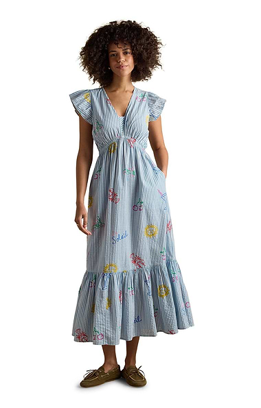 Ladies Joules Winnie Cotton Maxi Dress