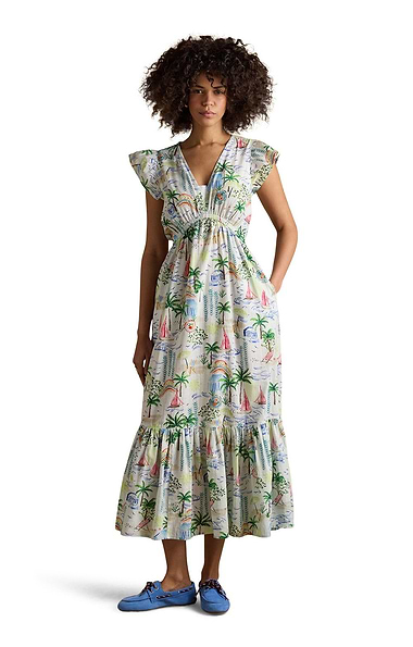 Ladies Joules Winnie Cotton Maxi Dress