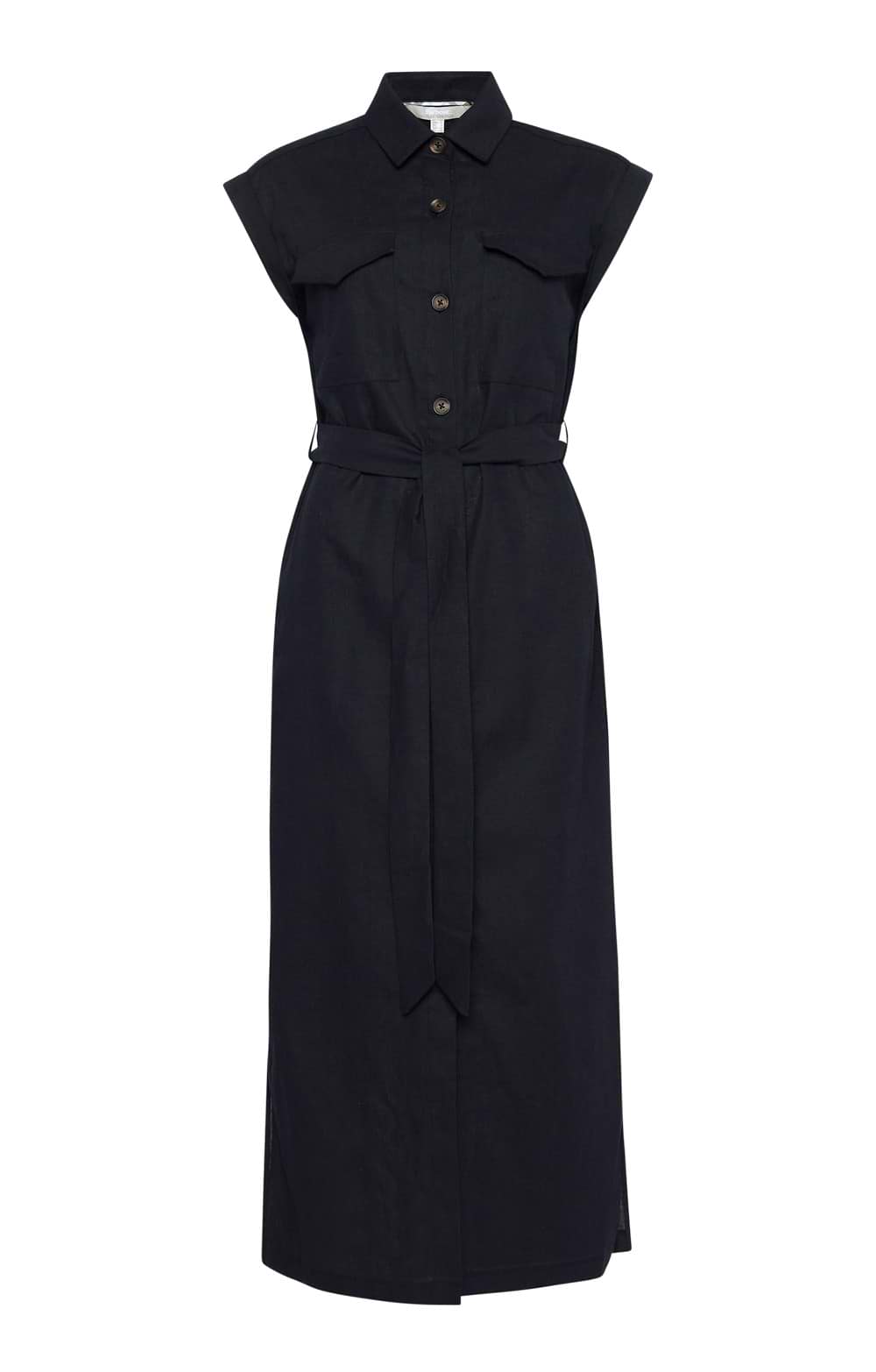 barbour black dress BARBOUR Morini Faux Leather Dress