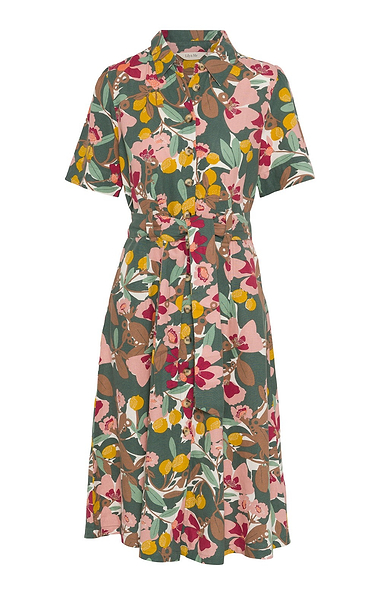 Ladies Lily & Me Carnival Linen Rich Dress