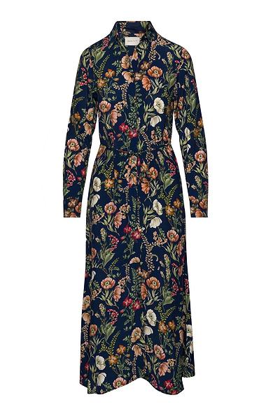 Ladies Gant Midi Floral Shirt Dress