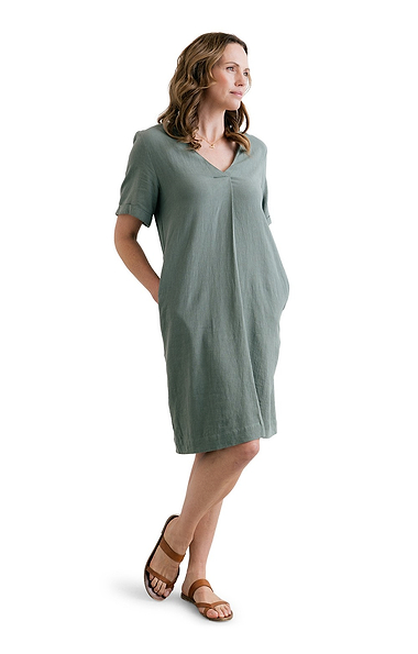 Ladies Lily & Me Vine Linen Rich Dress