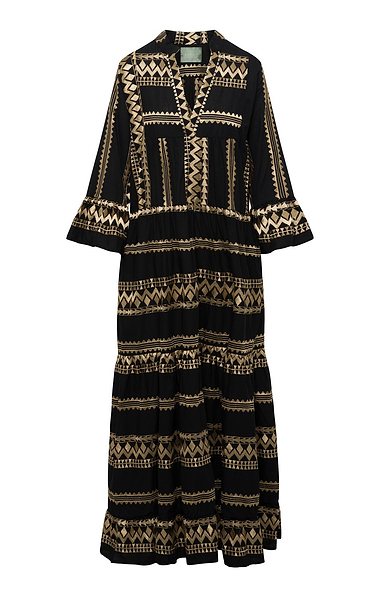 Ladies Aether Concept Cotton Embroidered Maxi Dress