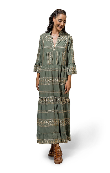 Ladies Aether Concept Cotton Embroidered Maxi Dress