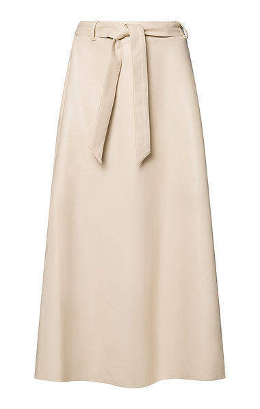 Ladies Rino & Pelle Faux Leather Tie Waist Skirt