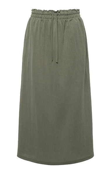 Ladies Tie Waist Maxi Skirt
